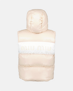 Manteaux Doudoune sans manche Miu Miu Beige Femme