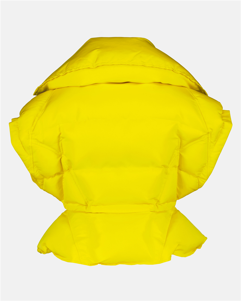 Manteaux Doudoune sans manche Alexander McQueen Jaune Femme