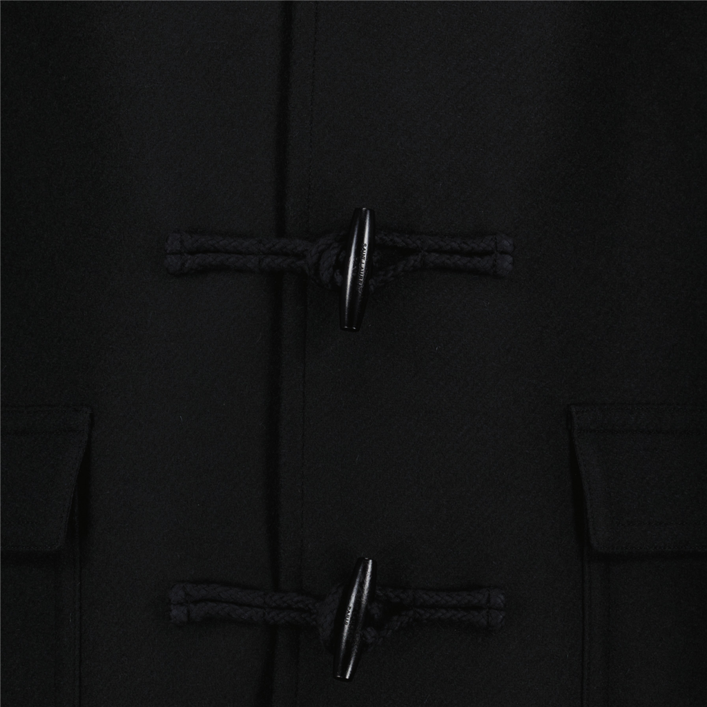 Manteaux Duffle coat en laine Saint Laurent Noir Homme