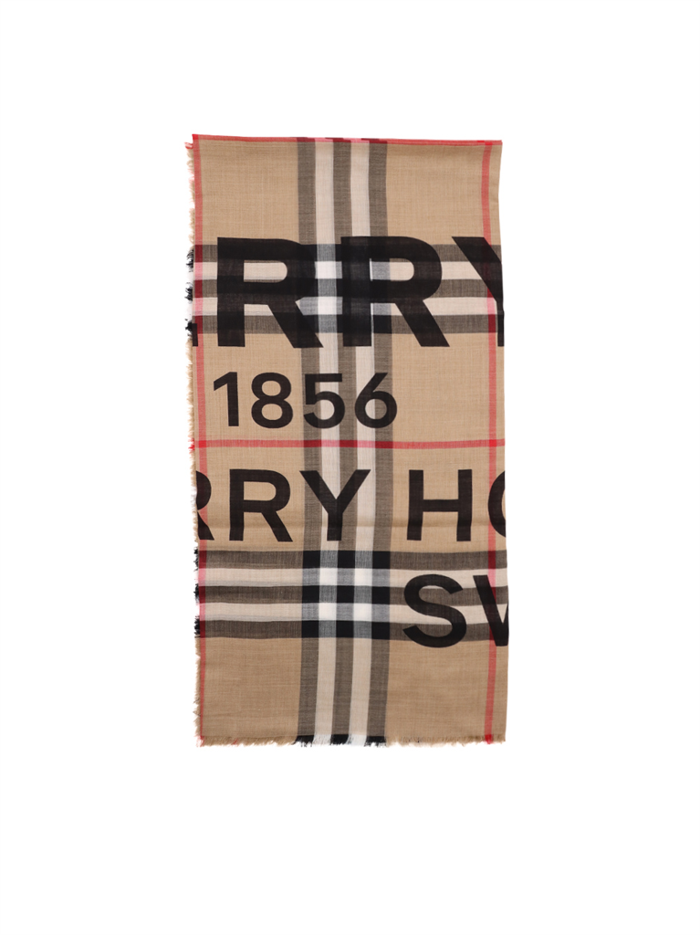 Écharpes, foulards et gants Foulard à carreaux Burberry Beige Homme
