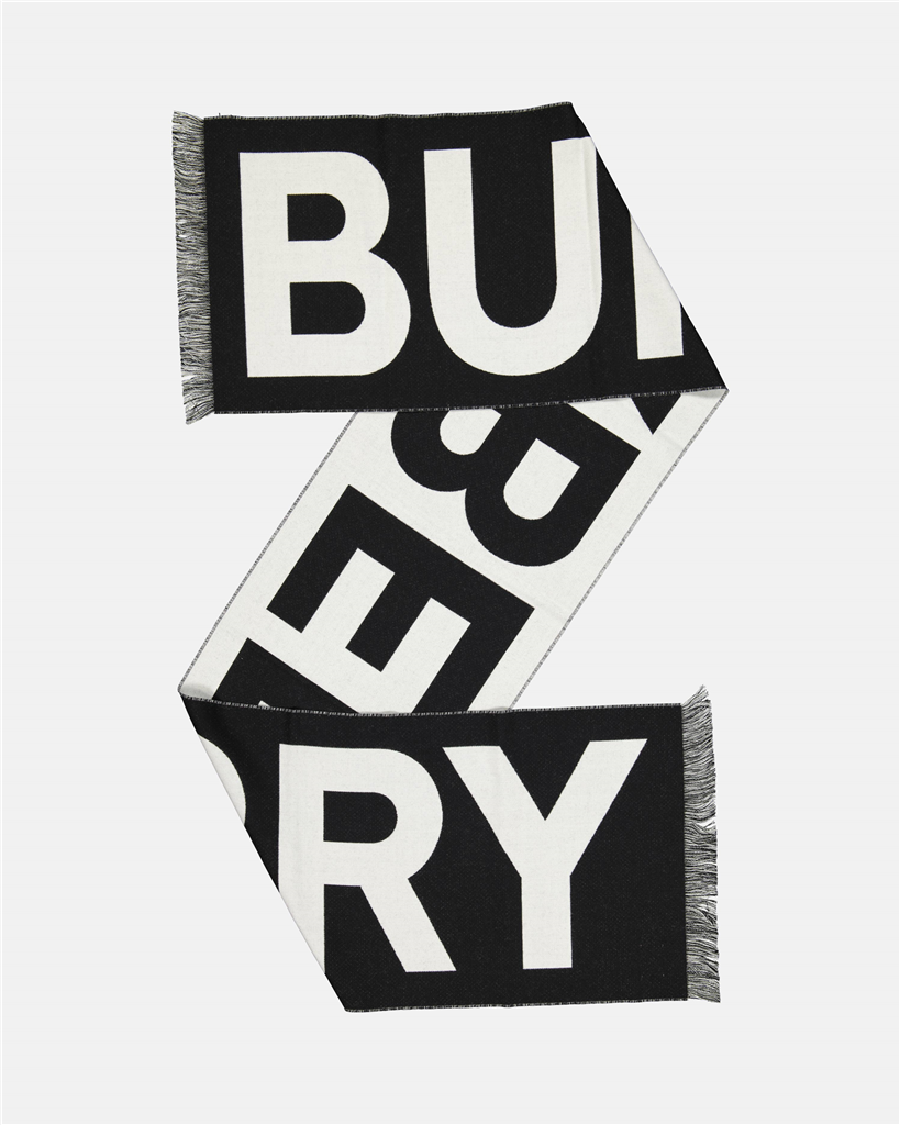 Écharpes, foulards et gants Écharpe à logo Burberry Noir Unisexe