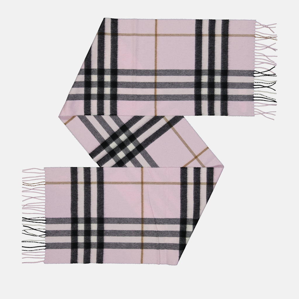 Écharpes, foulards et gants Écharpe à carreaux Burberry Rose Unisexe