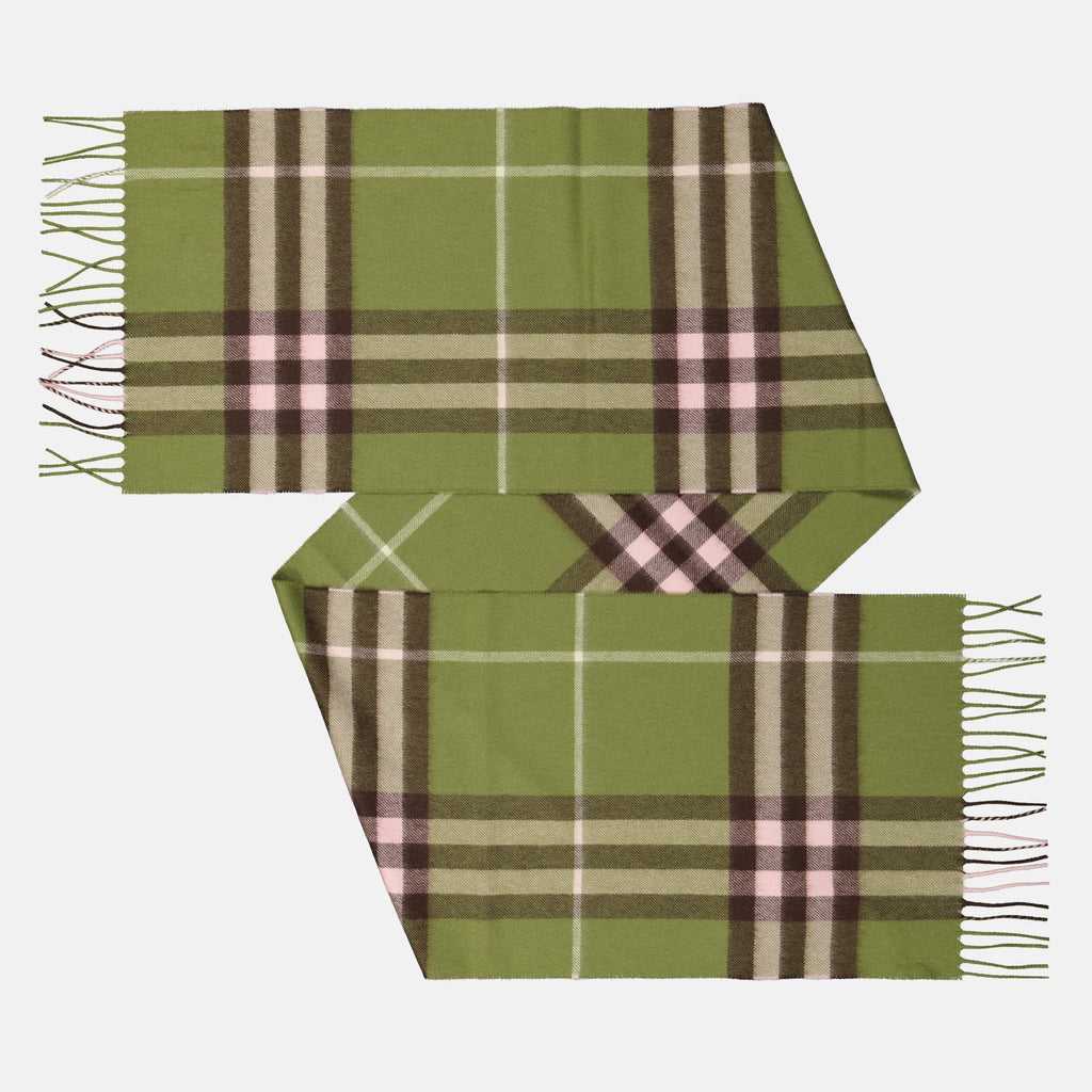 Écharpes, foulards et gants Écharpe Giant en cachemire Burberry Vert Unisexe