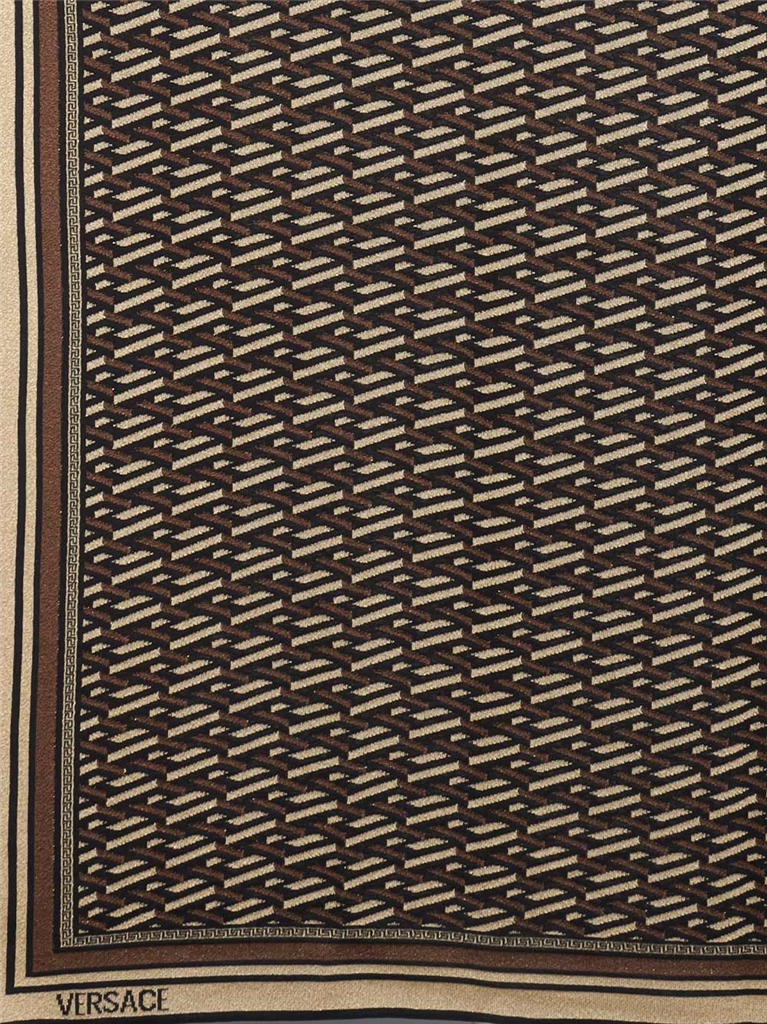 Écharpes, foulards et gants Écharpe Greca Signature Versace Marron Femme