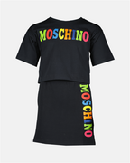 Vêtements Ensemble à logo Moschino Noir Filles (3 ans et +)