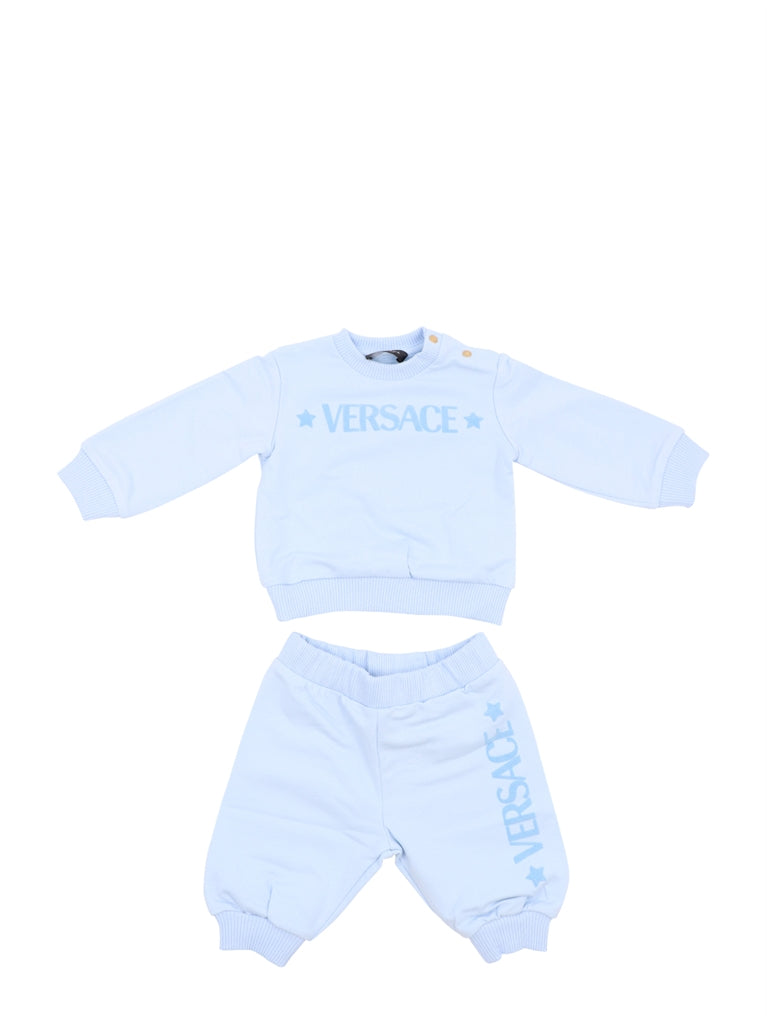 Vêtements Ensemble logo Versace Bleu Enfants