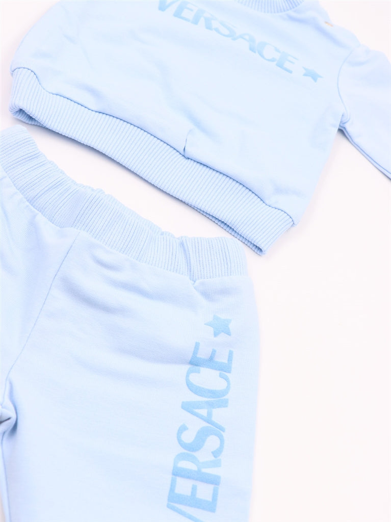 Vêtements Ensemble logo Versace Bleu Enfants