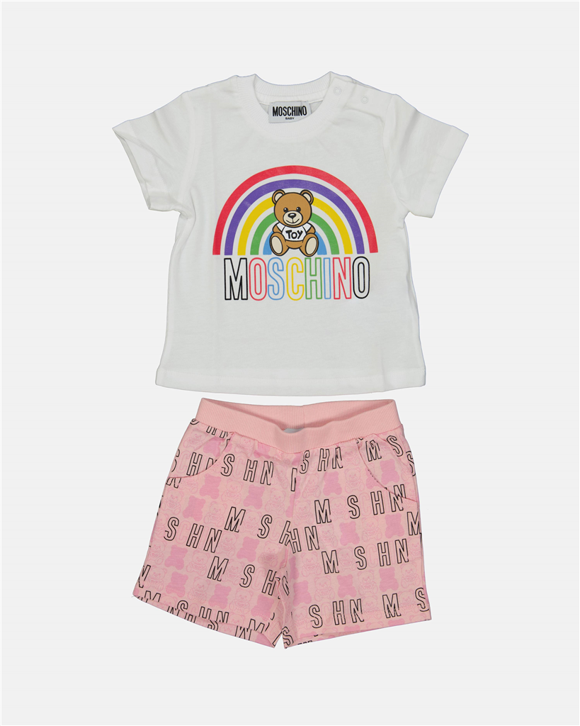 Vêtements Ensemble Teddy Moschino pour Enfant Outlet Rose Moschino Rose Enfants