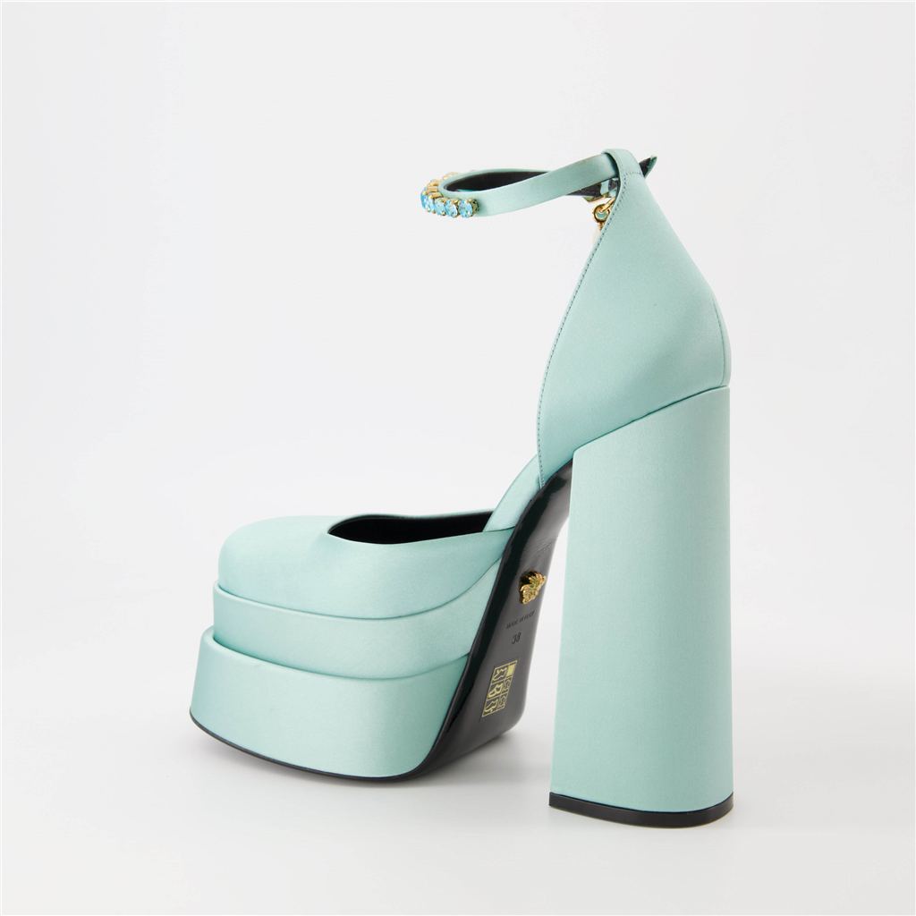 Escarpins Escarpins à plateforme Medusa Aevitas Versace Bleu Femme