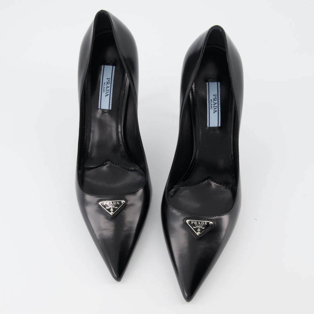 Escarpins Escarpins en cuir Prada Noir Femme