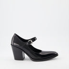 Escarpins Escarpins en cuir brossé Prada Noir Femme