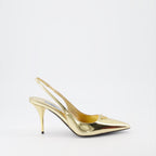 Escarpins Escarpins en cuir Prada Doré Femme