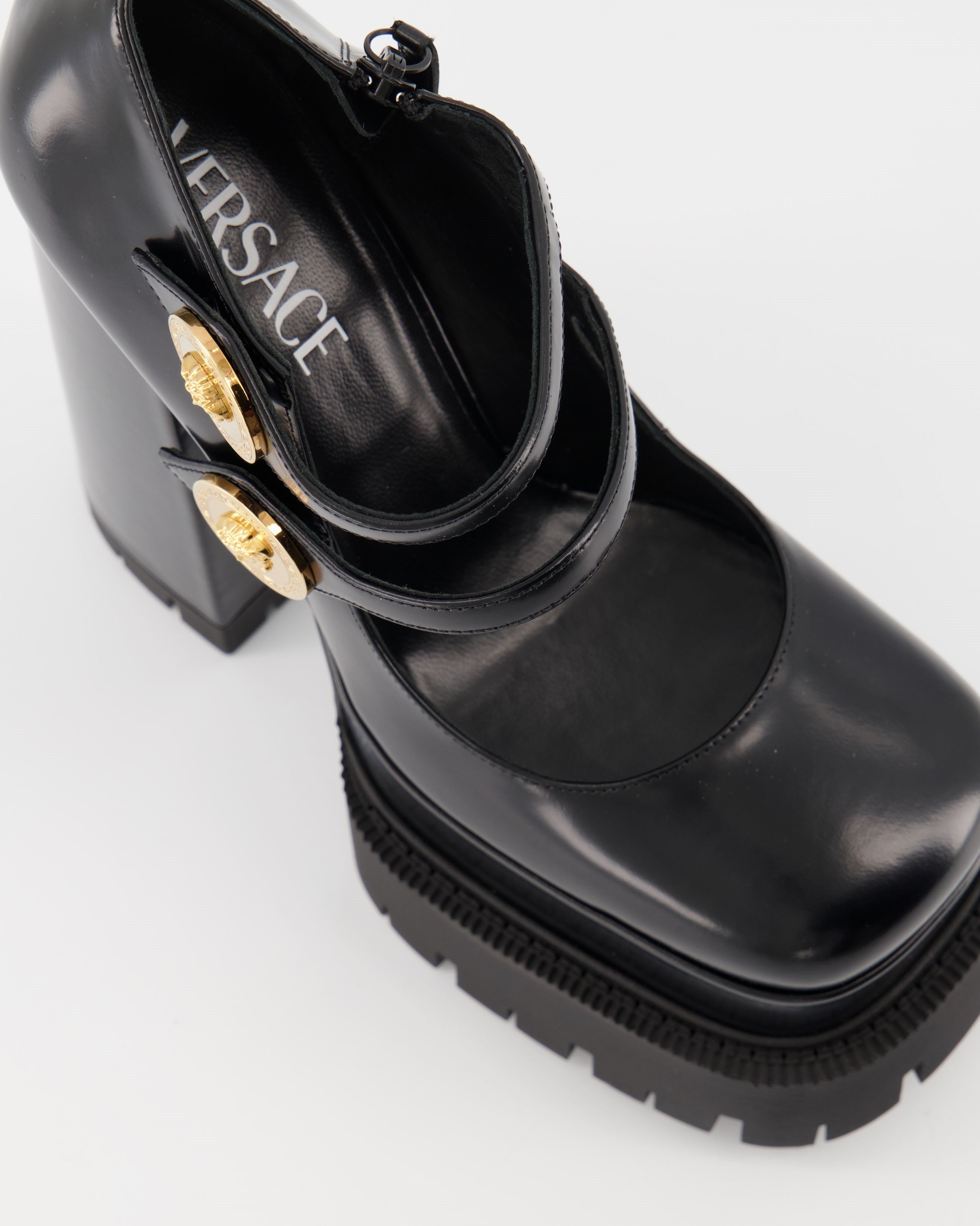 Compensées et plateformes Escarpins à plateforme Versace Noir Femme