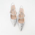 Escarpins Escarpins pailletés Miu Miu Argenté Femme