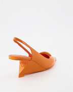 Baskets Escarpins Triangle Prada Orange Femme