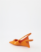 Baskets Escarpins Triangle Prada Orange Femme