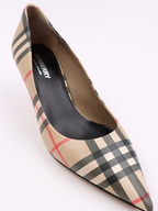 Baskets Escarpins Vintage à carreaux Burberry Beige Femme