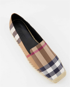 Espadrilles Espadrilles à carreaux Burberry Marron Femme