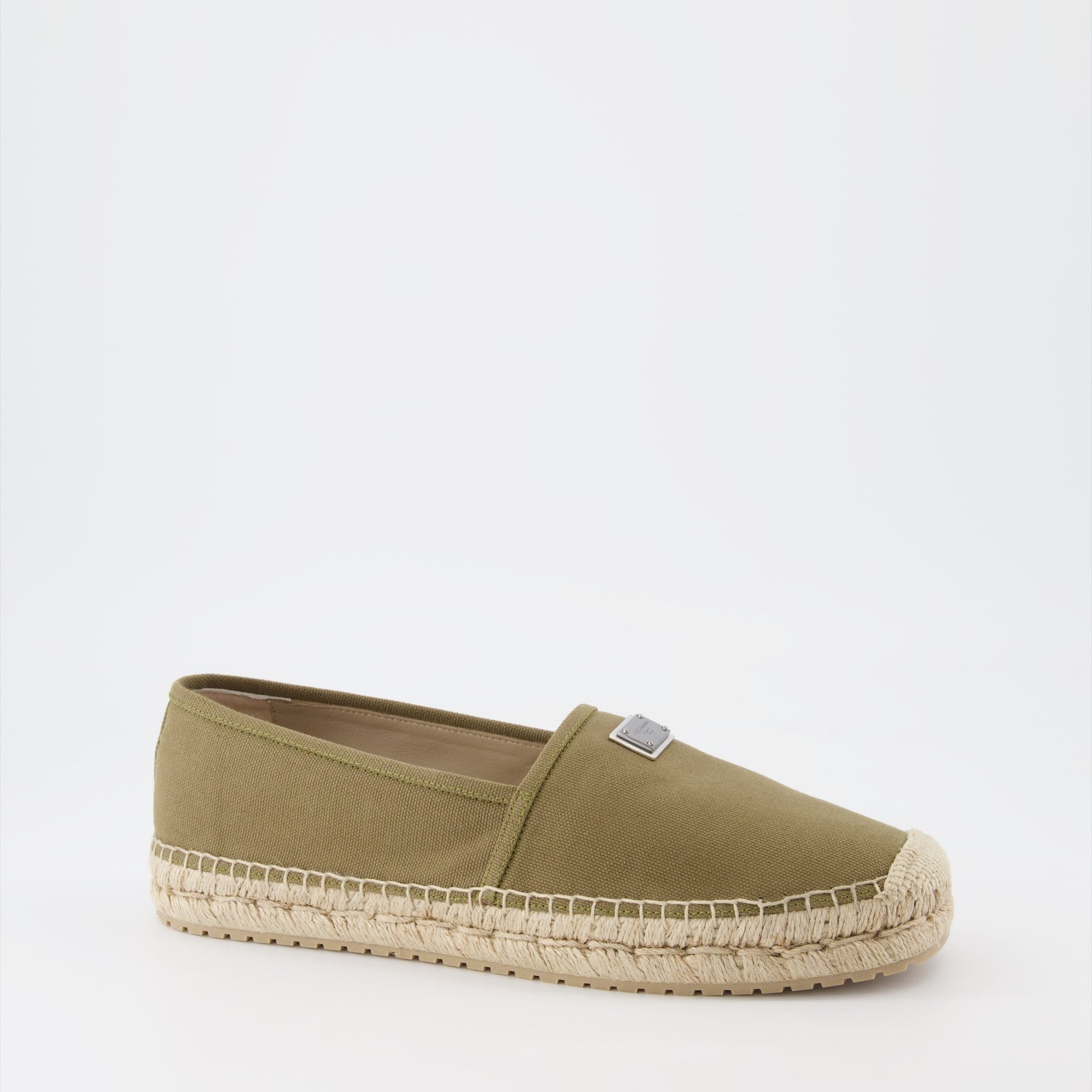 Espadrilles Espadrilles à logo plaque Dolce & Gabbana Vert Homme