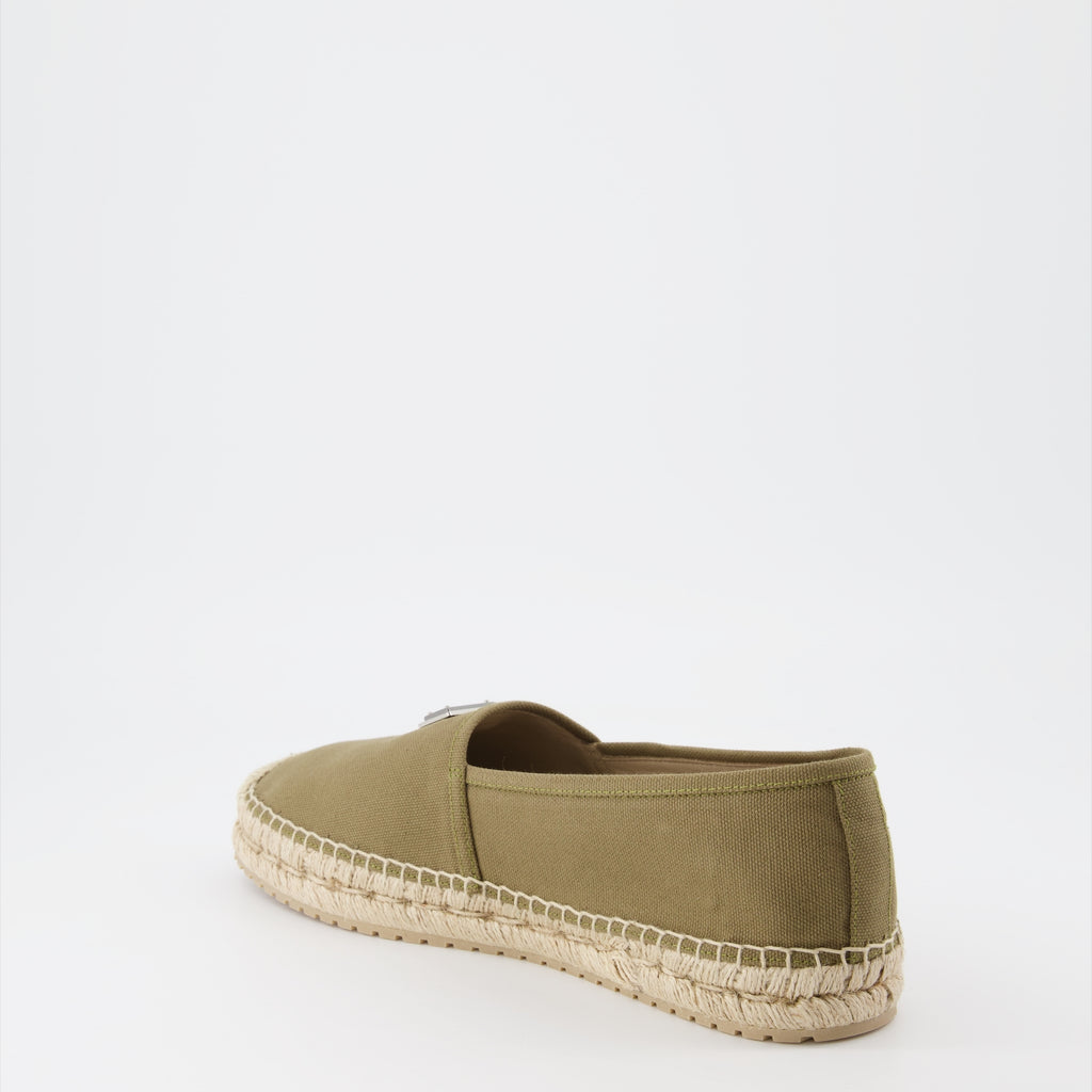 Espadrilles Espadrilles à logo plaque Dolce & Gabbana Vert Homme