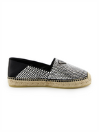 Espadrilles Espadrilles à strass Prada Argenté Femme