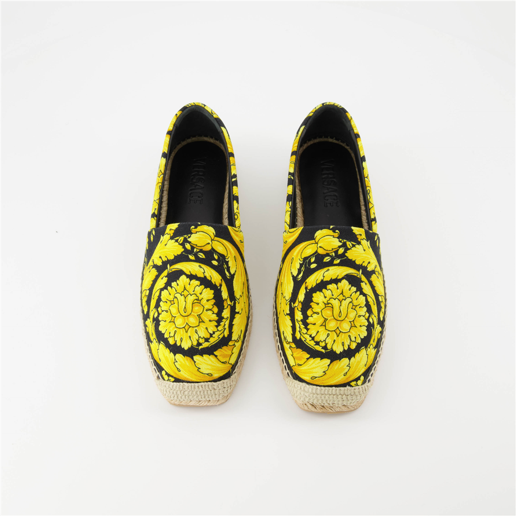 Espadrilles Espadrilles Barocco Versace Jaune Femme