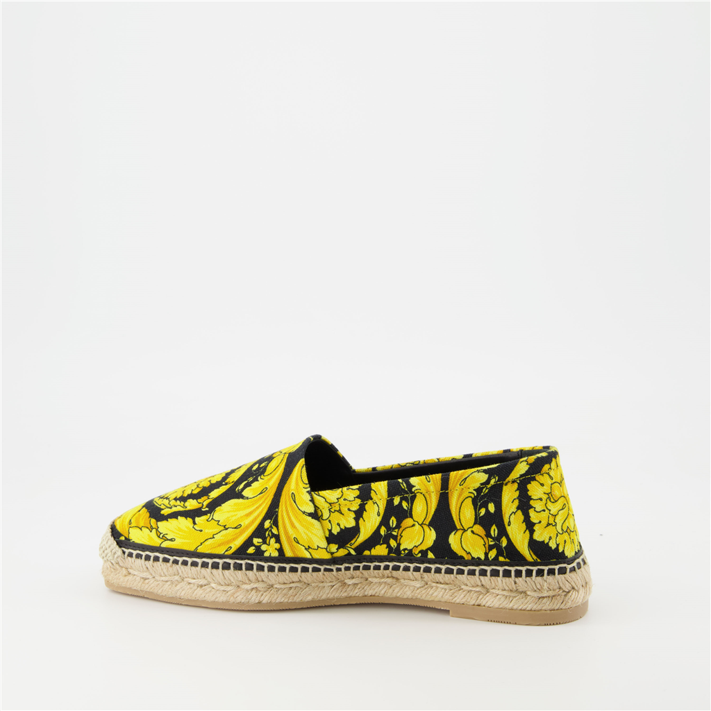 Espadrilles Espadrilles Barocco Versace Jaune Femme