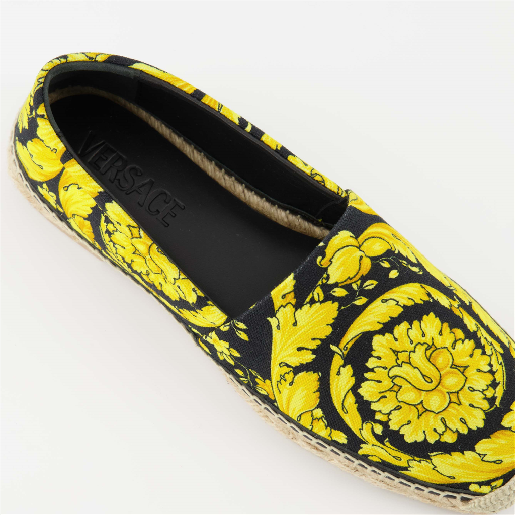 Espadrilles Espadrilles Barocco Versace Jaune Femme