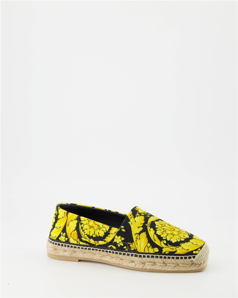 Espadrilles Espadrilles Barocco Versace Jaune Femme