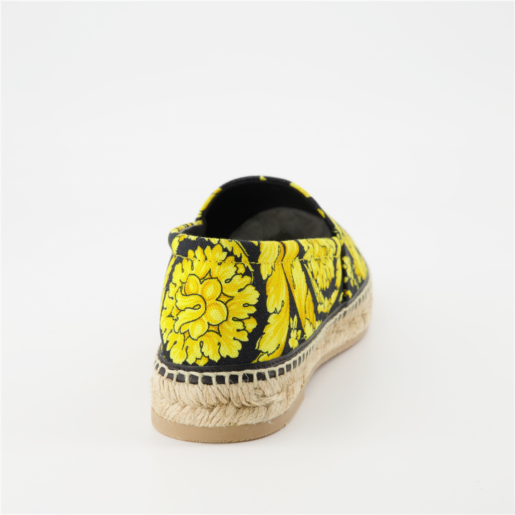 Espadrilles Espadrilles Barocco Versace Jaune Femme