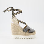 Espadrilles compensées Gaia à cristaux