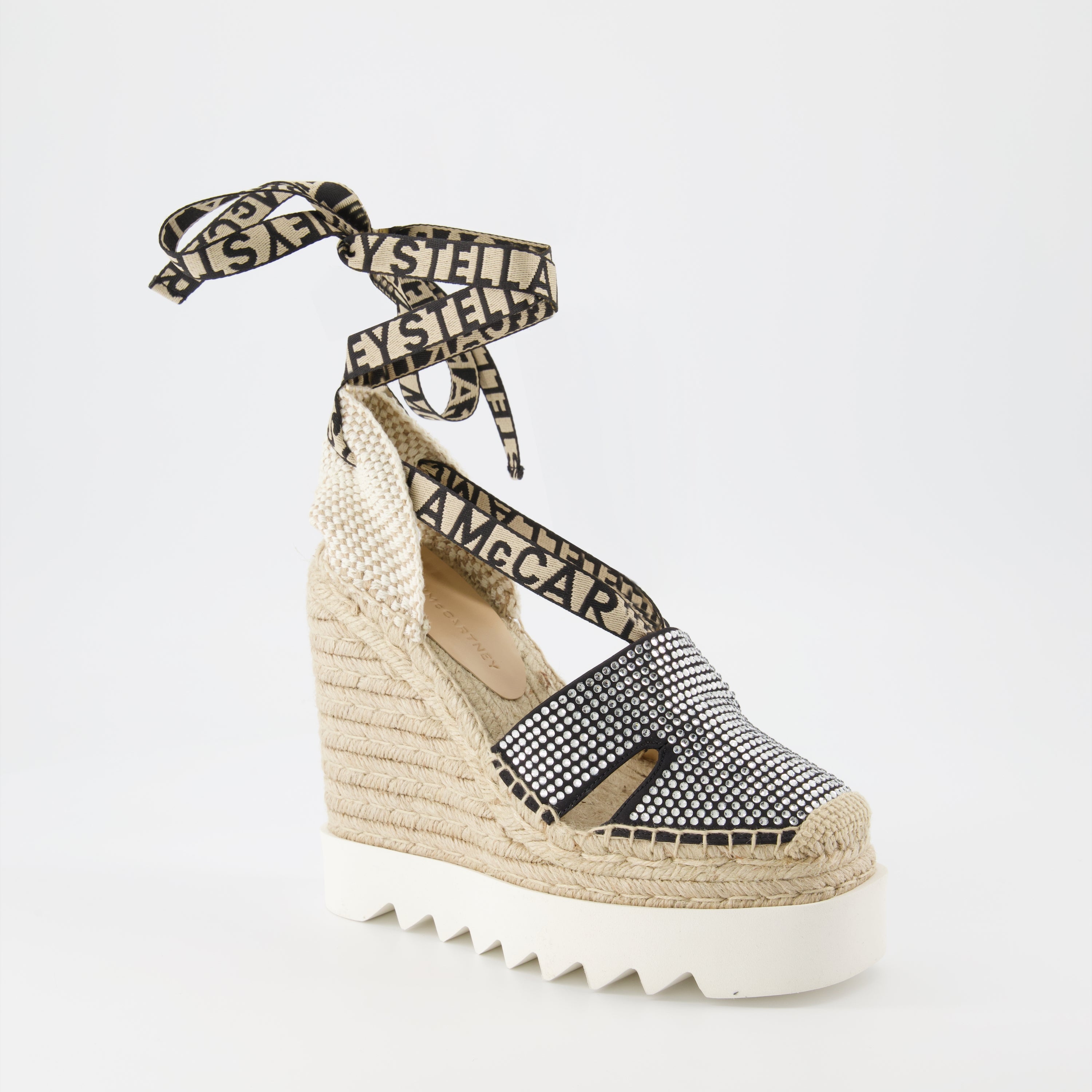 Espadrilles compensées Gaia à cristaux