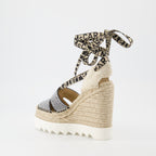 Espadrilles compensées Gaia à cristaux