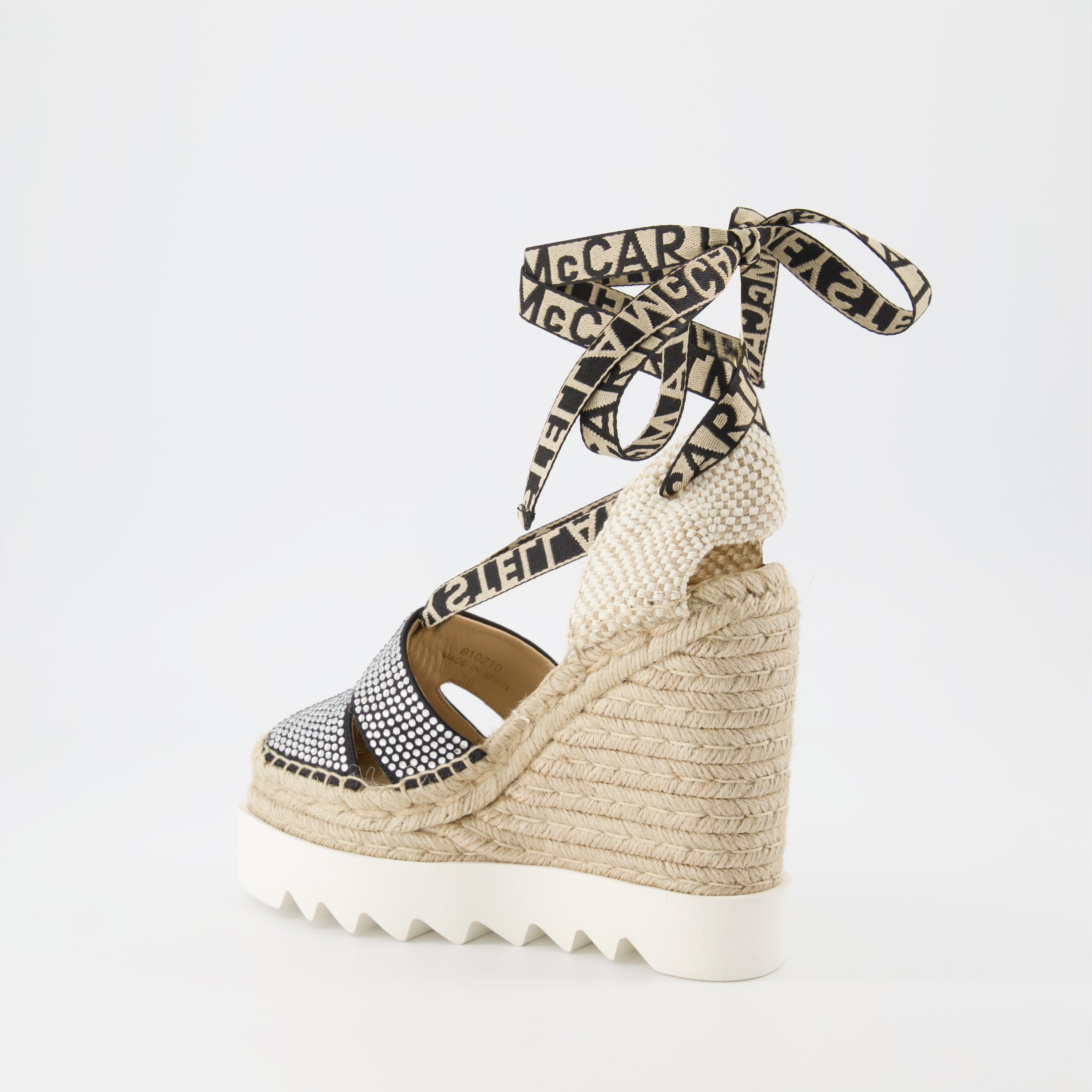 Espadrilles compensées Gaia à cristaux