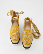 Compensées et plateformes Espadrilles compensées Gaia Stella McCartney Jaune Femme