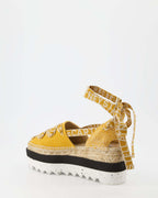 Compensées et plateformes Espadrilles compensées Gaia Stella McCartney Jaune Femme