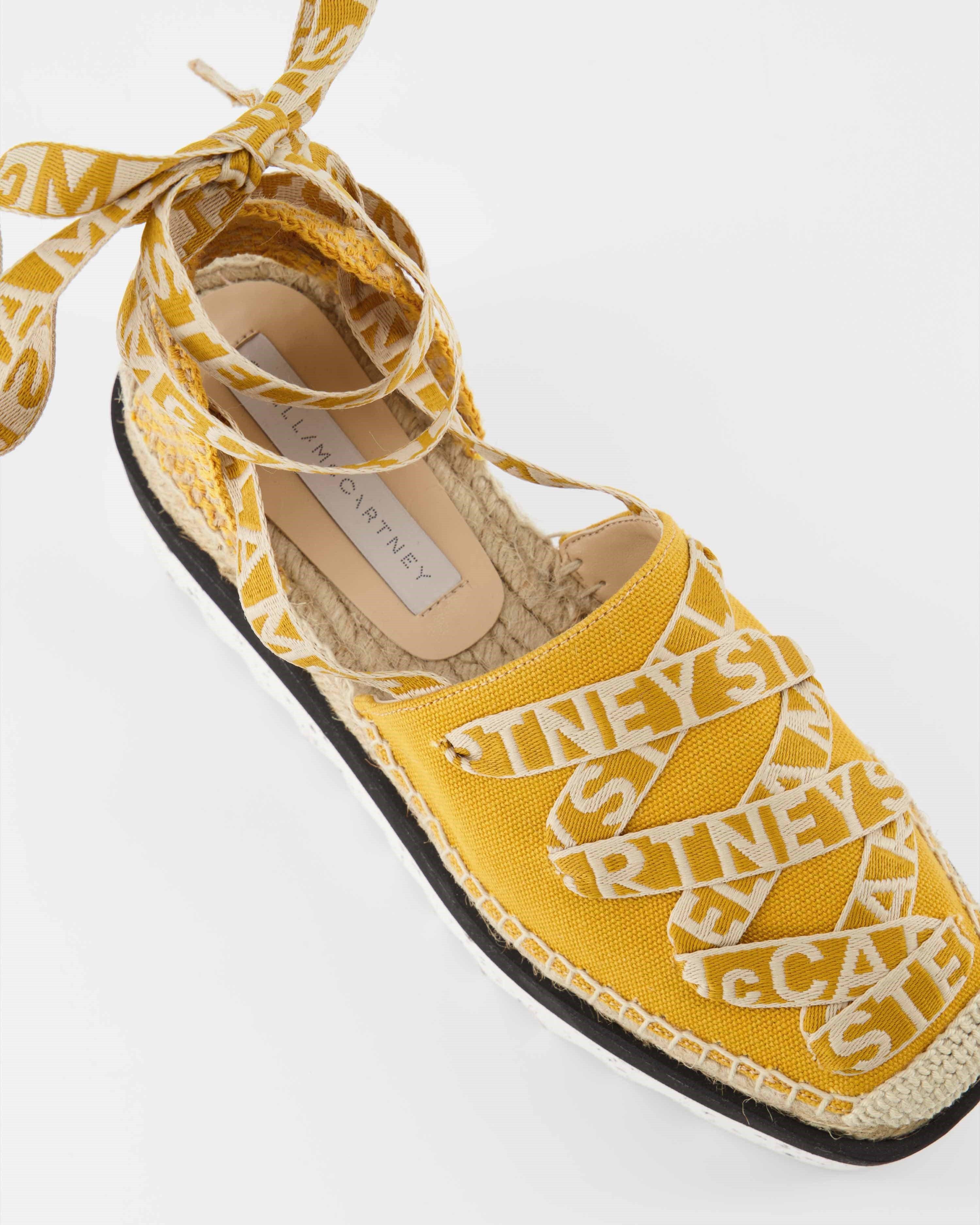 Compensées et plateformes Espadrilles compensées Gaia Stella McCartney Jaune Femme