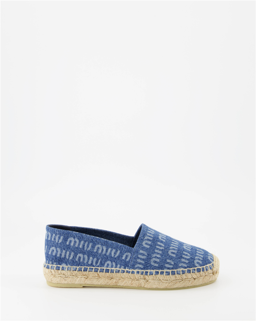 Espadrilles Espadrilles en denim Miu Miu Bleu Femme