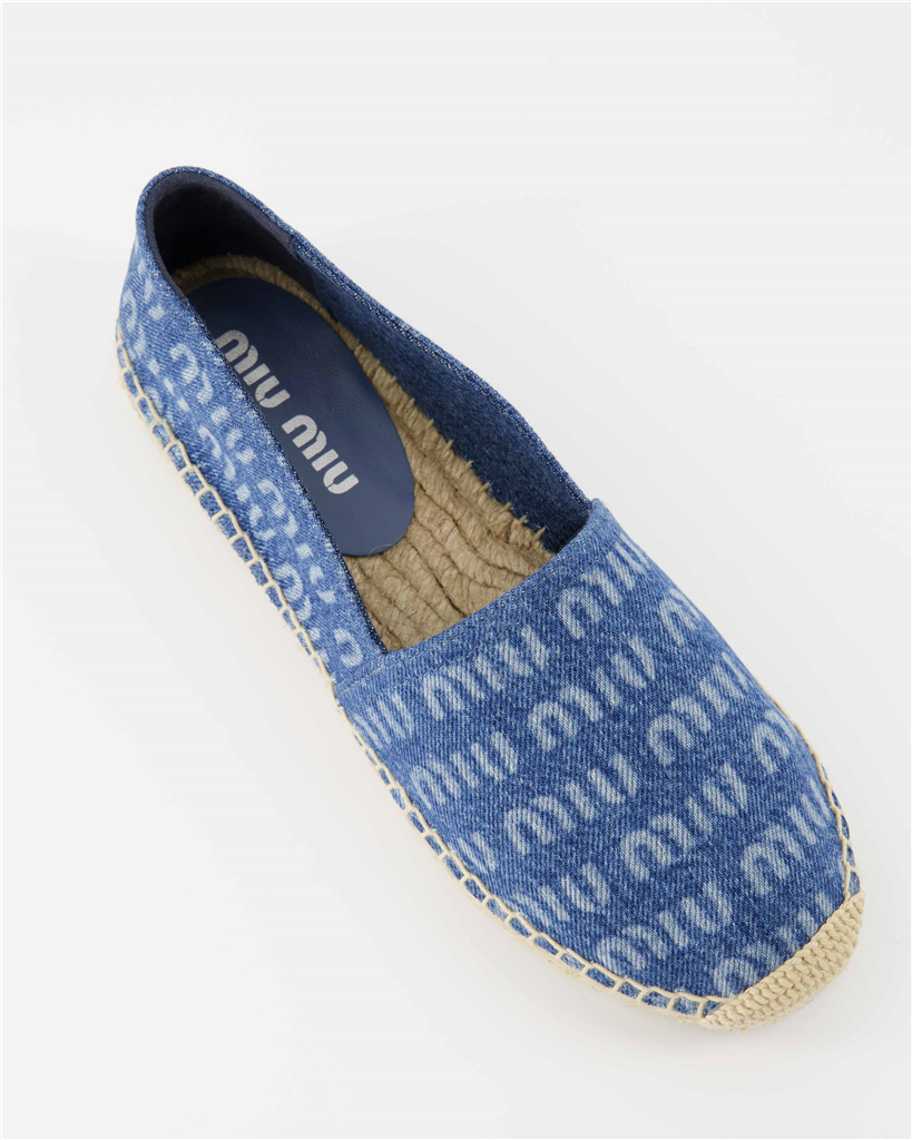Espadrilles Espadrilles en denim Miu Miu Bleu Femme