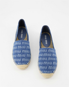 Espadrilles Espadrilles en denim Miu Miu Bleu Femme