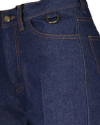 Pantalons Jean large Fendi Bleu foncé Femme