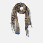 Écharpes, foulards et gants Foulard écusson Burberry Beige Femme