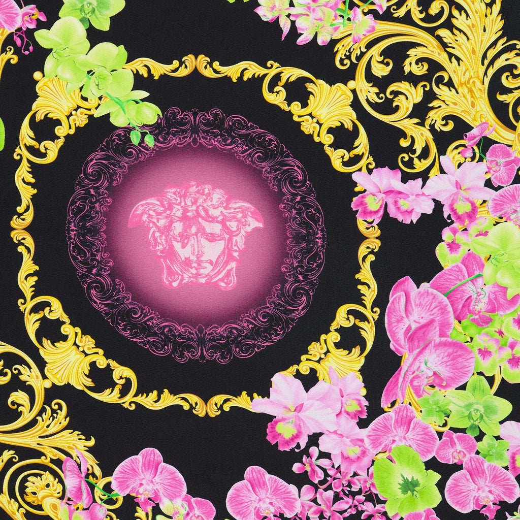 Écharpes, foulards et gants Foulard Medusa Orchid Versace Rose Femme