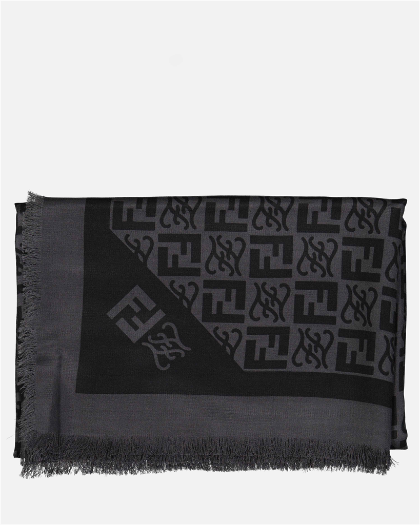 Écharpes, foulards et gants Foulard FF Fendi Noir Homme