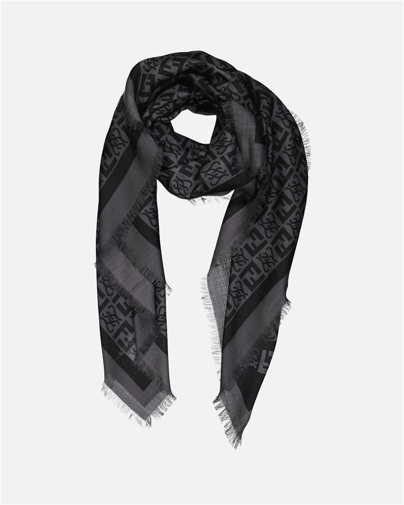 Écharpes, foulards et gants Foulard FF Fendi Noir Homme