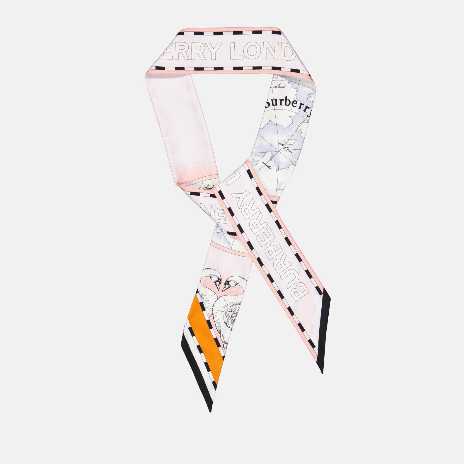 Écharpes, foulards et gants Foulard imprimé Règne Animal Burberry Rose Femme