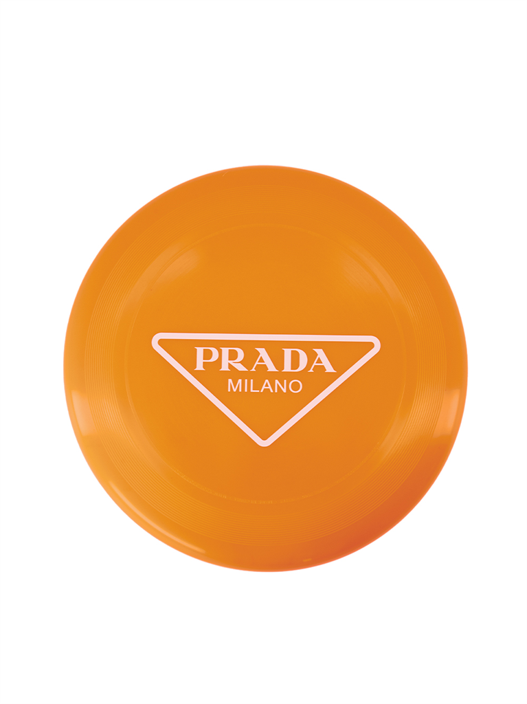 Lifestyle Frisbee à logo Prada Orange Unisexe