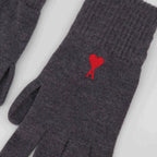 Écharpes, foulards et gants Gants Ami de Cœur Ami PARIS Gris Unisexe