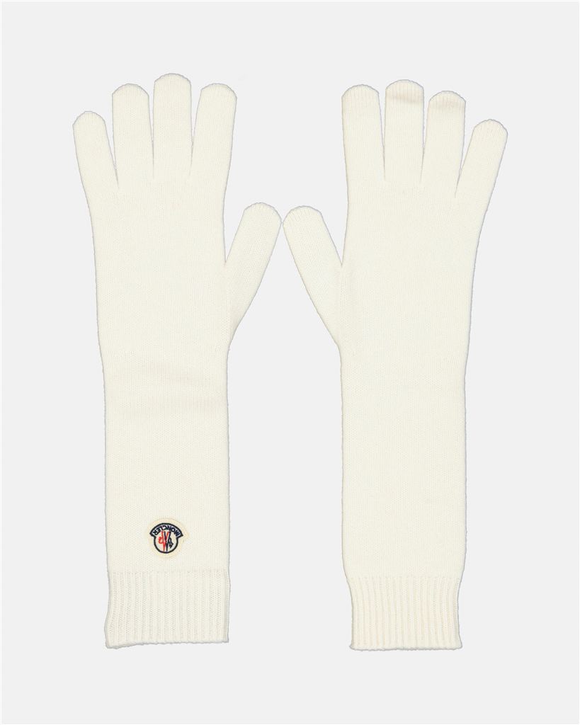 Écharpes, foulards et gants Gants longs Moncler Blanc Femme