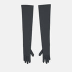 Gants longs gris